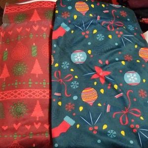 cotton leggings Christmas print